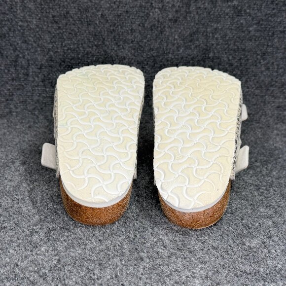 Birkenstock Arizona Sandals Women's Size 10 Silver Grey Buckle Slide Flip Flops - Picture 11 of 13